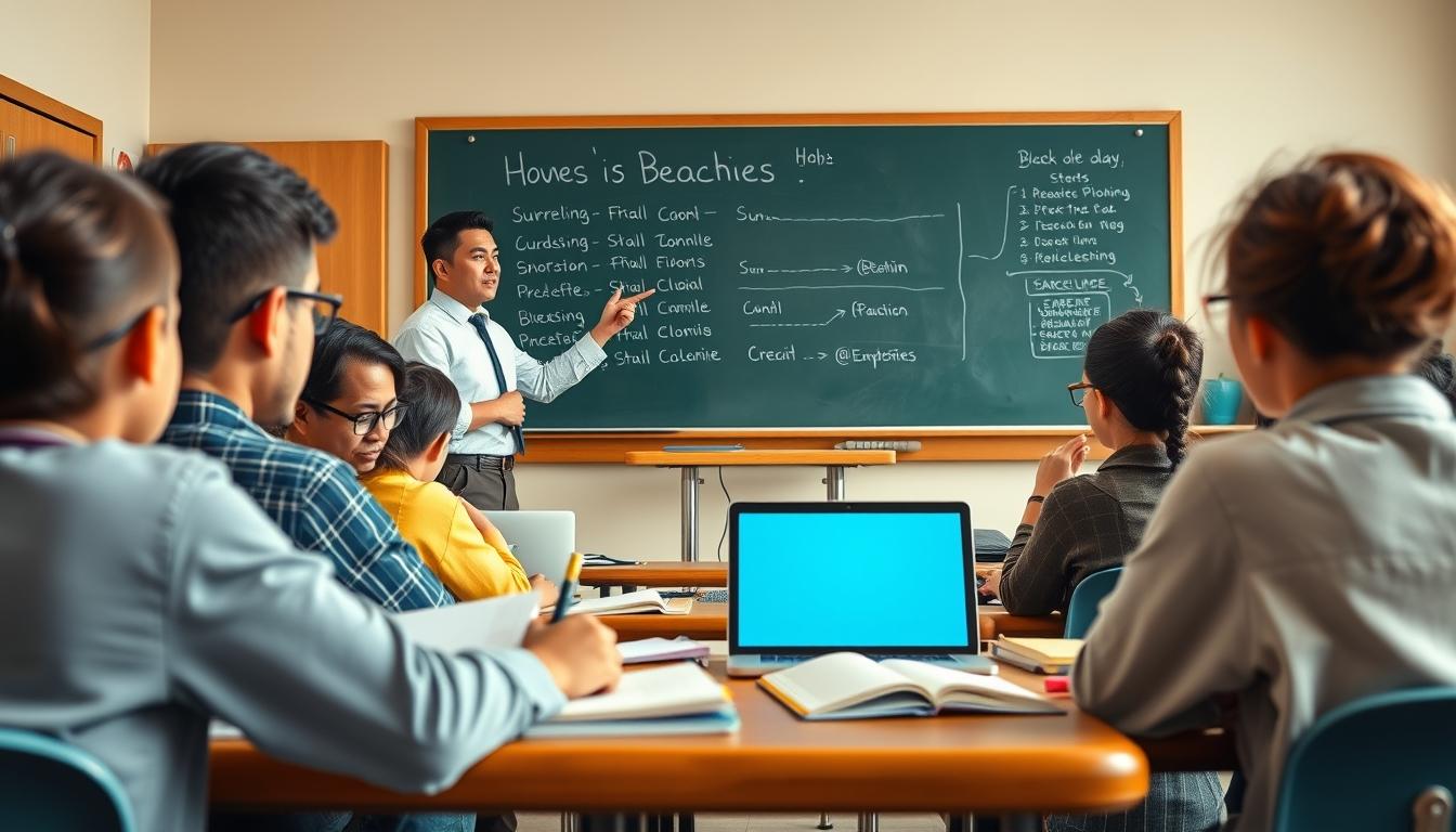 Students collaborating in study space